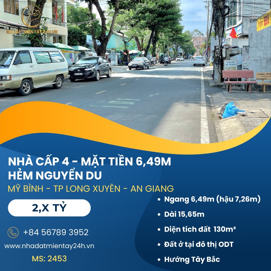 🏡 NHÀ HẺM NGUYỄN DU - KHÔNG GIAN SỐNG LÝ TƯỞNG TẠI TRUNG TÂM LONG XUYÊN! (MS: 2453)